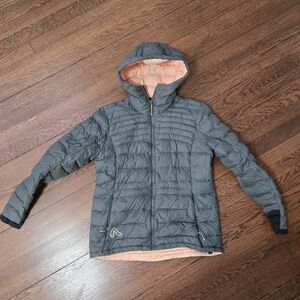Women's Gray and Peach Ski Jacket